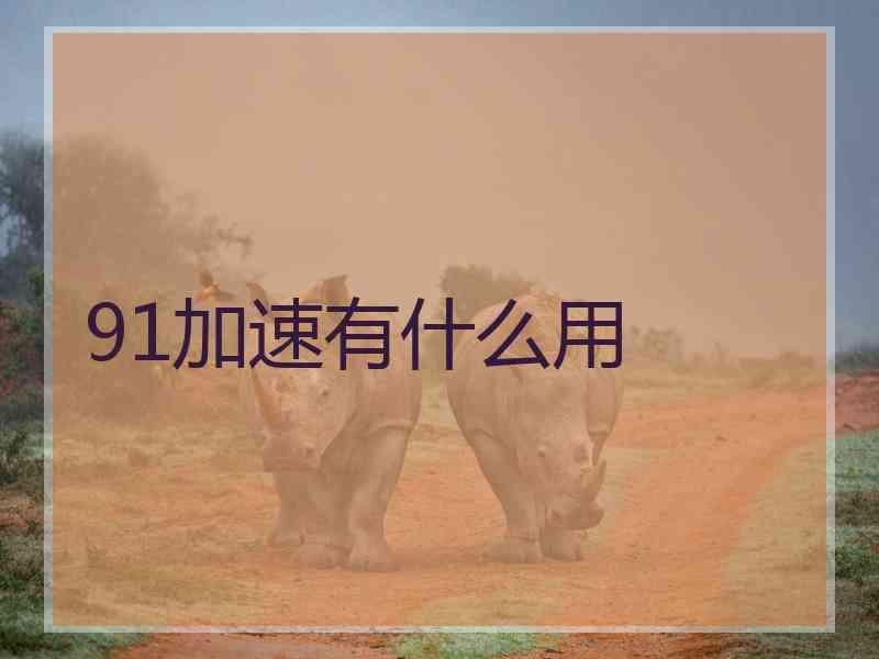 91加速有什么用 91加速有什么用