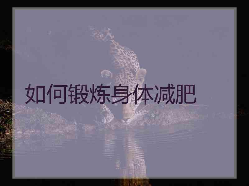 如何锻炼身体减肥 如何锻炼身体减肥