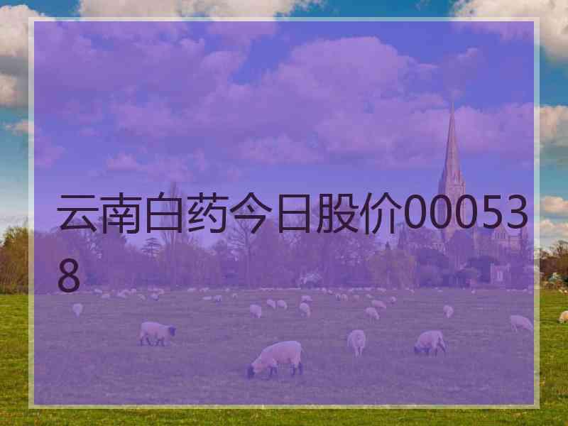云南白药今日股价000538 云南白药今日股价000538