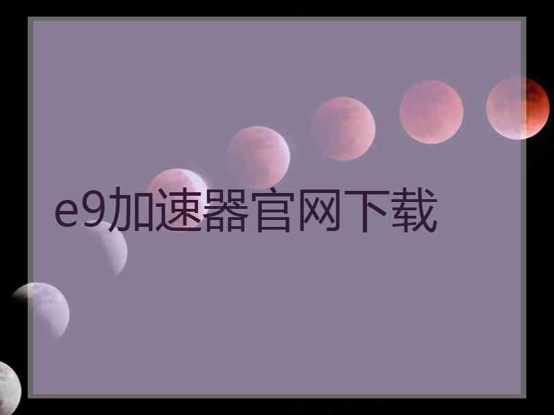 e9加速器官网下载