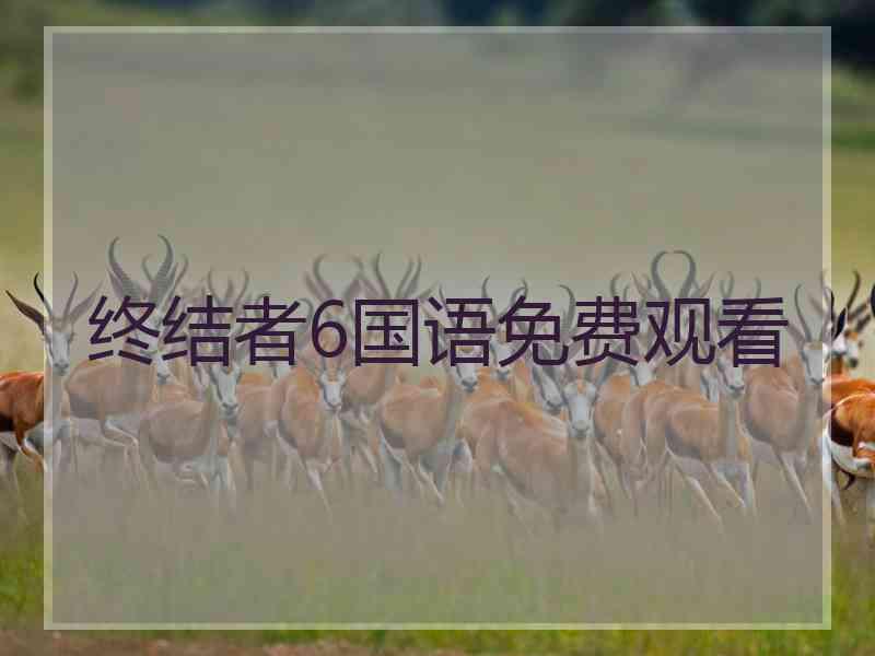 终结者6国语免费观看