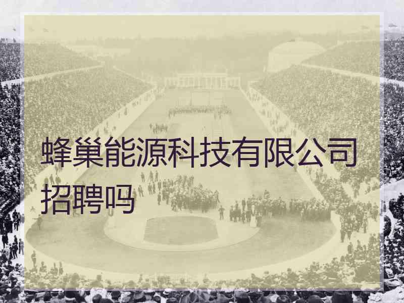 蜂巢能源科技有限公司招聘吗