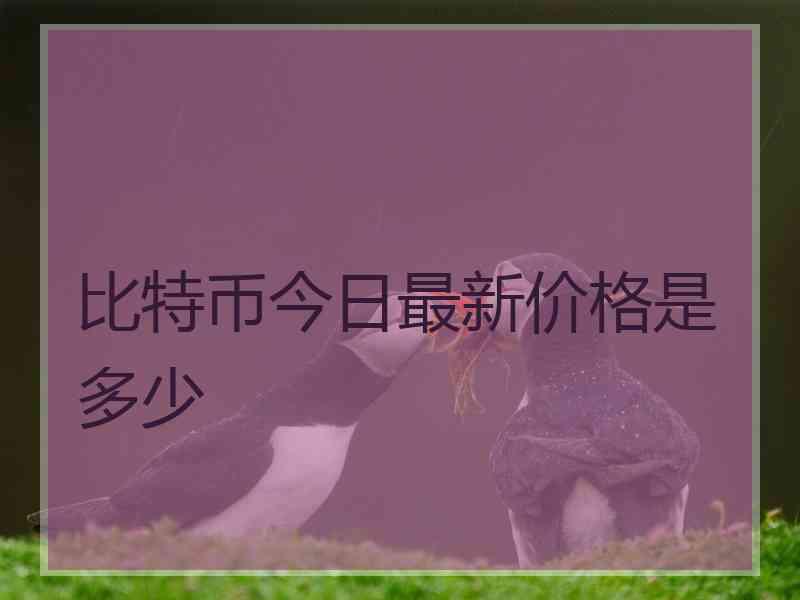 比特币今日最新价格是多少