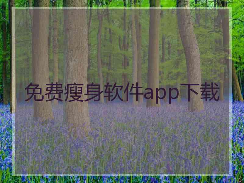 免费瘦身软件app下载