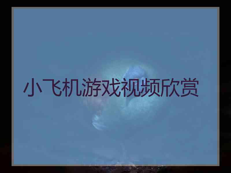 小飞机游戏视频欣赏