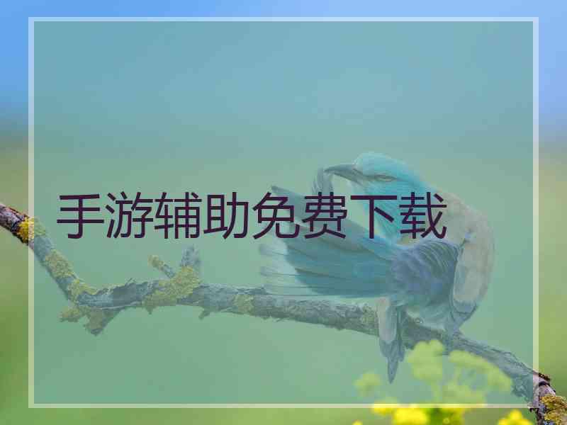 手游辅助免费下载