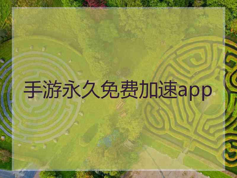 手游永久免费加速app