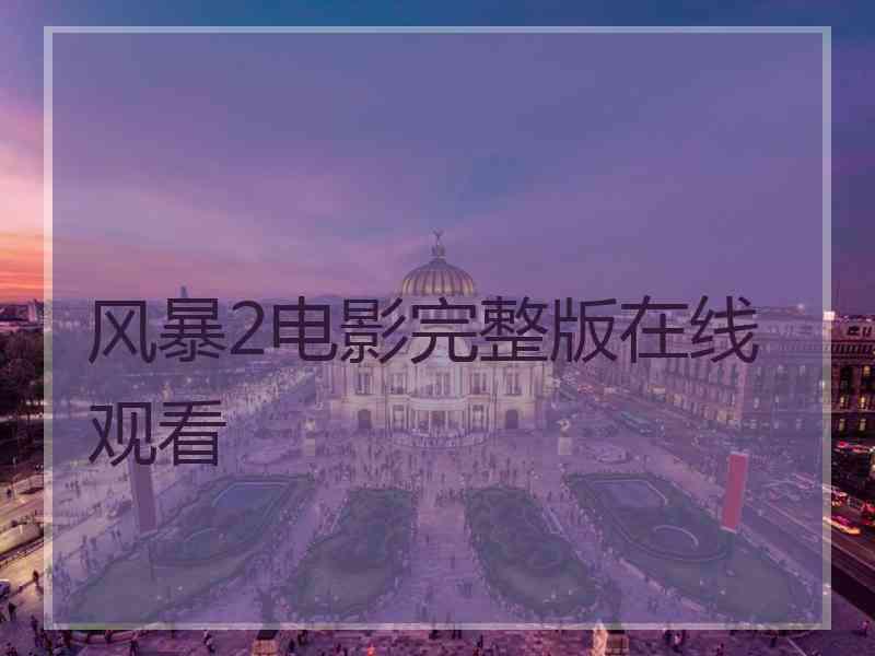 风暴2电影完整版在线观看