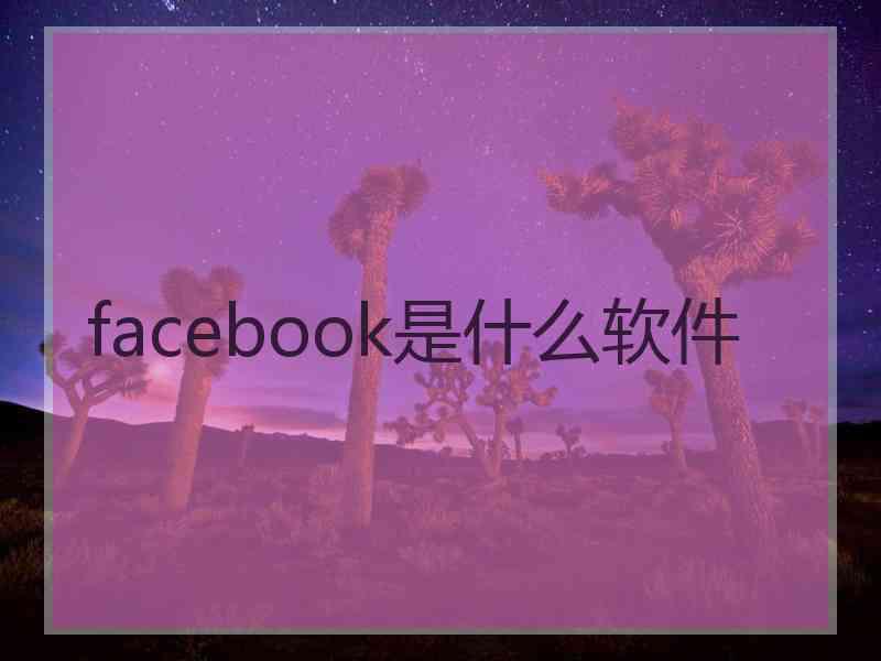 facebook是什么软件