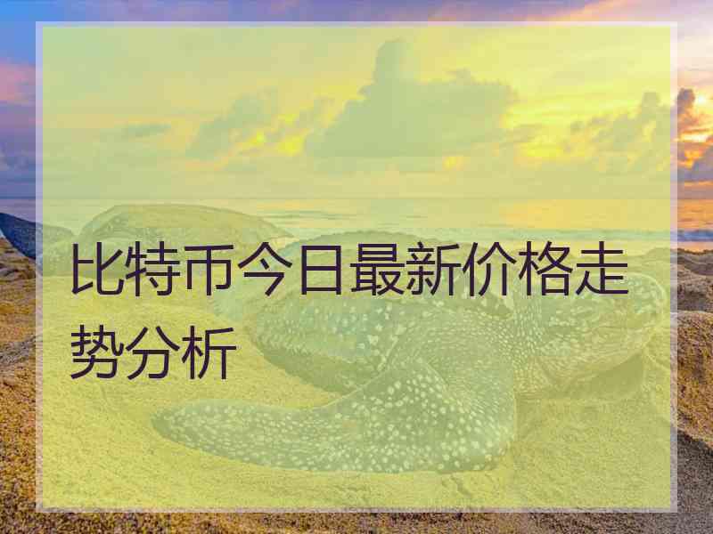 比特币今日最新价格走势分析