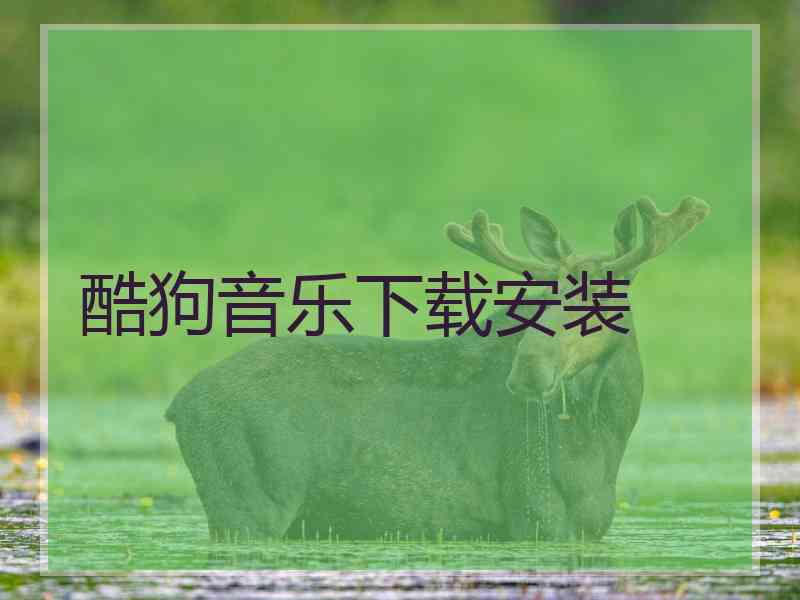 酷狗音乐下载安装
