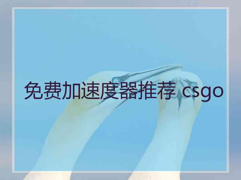 免费加速度器推荐 csgo