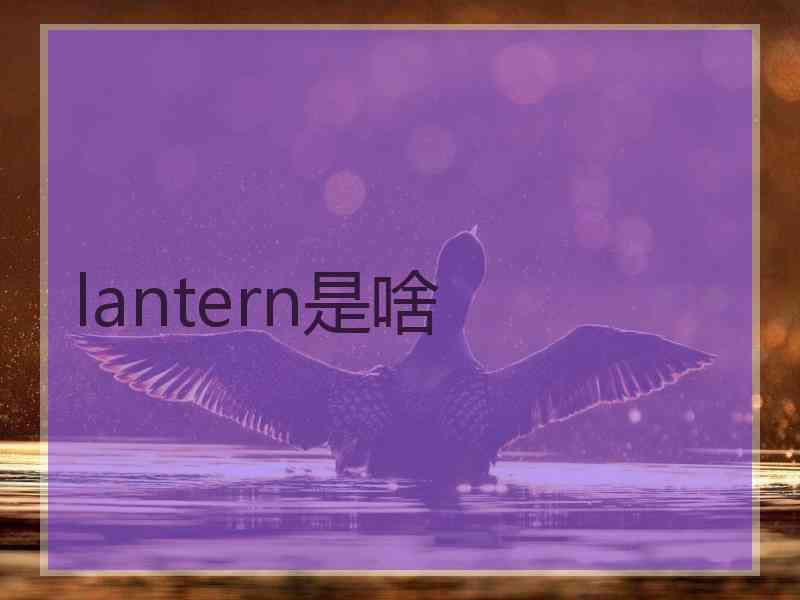 lantern是啥